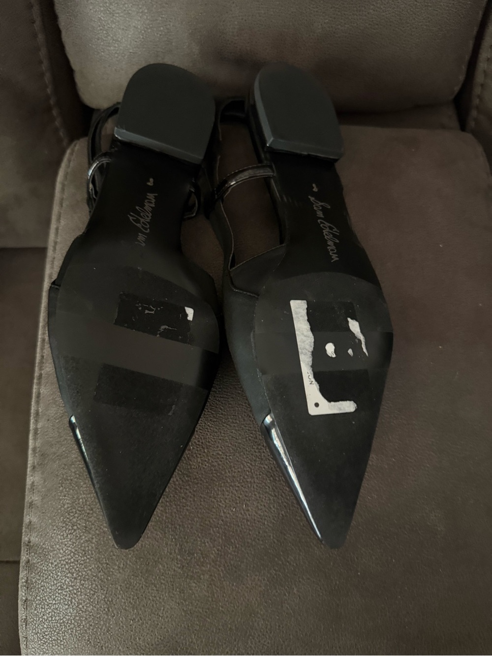 Sam Edelman Cecelia Slingback Cap Toe Flat - Black - Picture 8 of 8